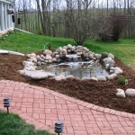 Pond and waterfall installed in Southeastern Wisconsin